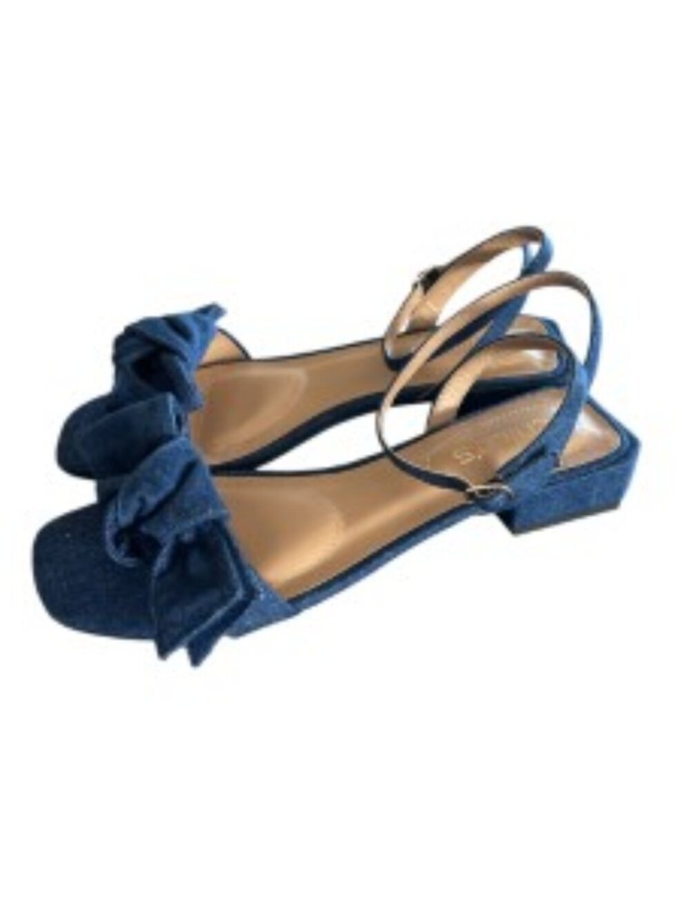 Chico's Denim Bow Sandal 8